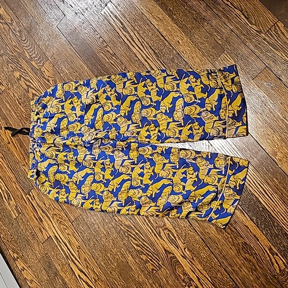 J. Crew Collection Silk Twill Relaxed Pants in Sleepy Lions - Picture 8 of 11